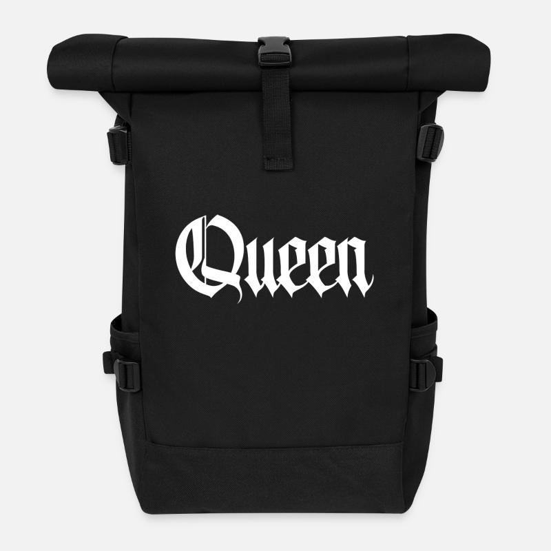 reine - Sac à dos roll top - noir