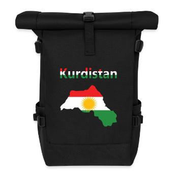 Drapeau du Kurdistan Bakur Bashur Rojava Rojhlt Newroz - Sac à dos roll top - noir - Devant