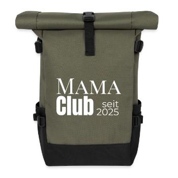 Mom Club – seit 2025 offiziell dabei - Rolltop Rucksack - Olive/Schwarz - Vorne