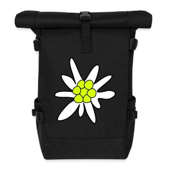 Edelweiss - Rolltop Rucksack - Schwarz - Vorne