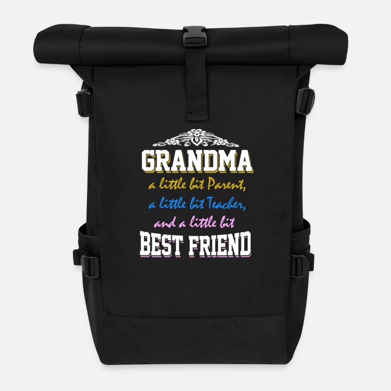 Grandma - Rolltop Rucksack - Schwarz