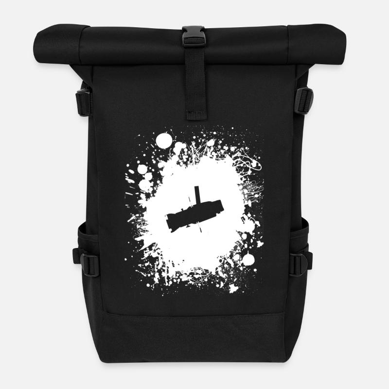 Electrician (black) - Roll Top Backpack - black