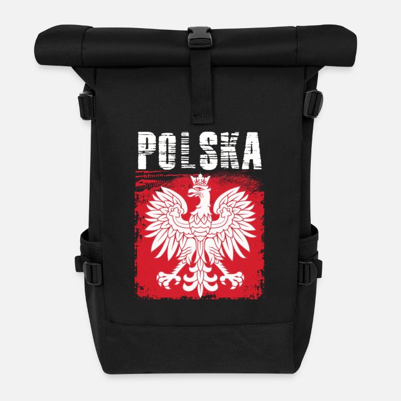 Polen - Rolltop Rucksack - Schwarz