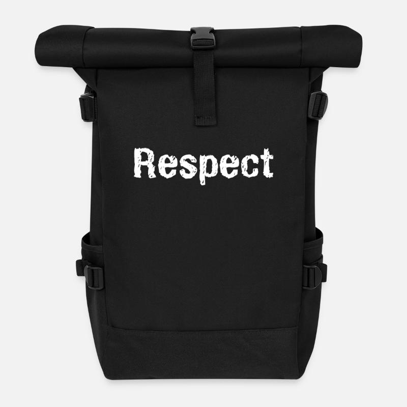 Respect - Rolltop Rucksack - Schwarz