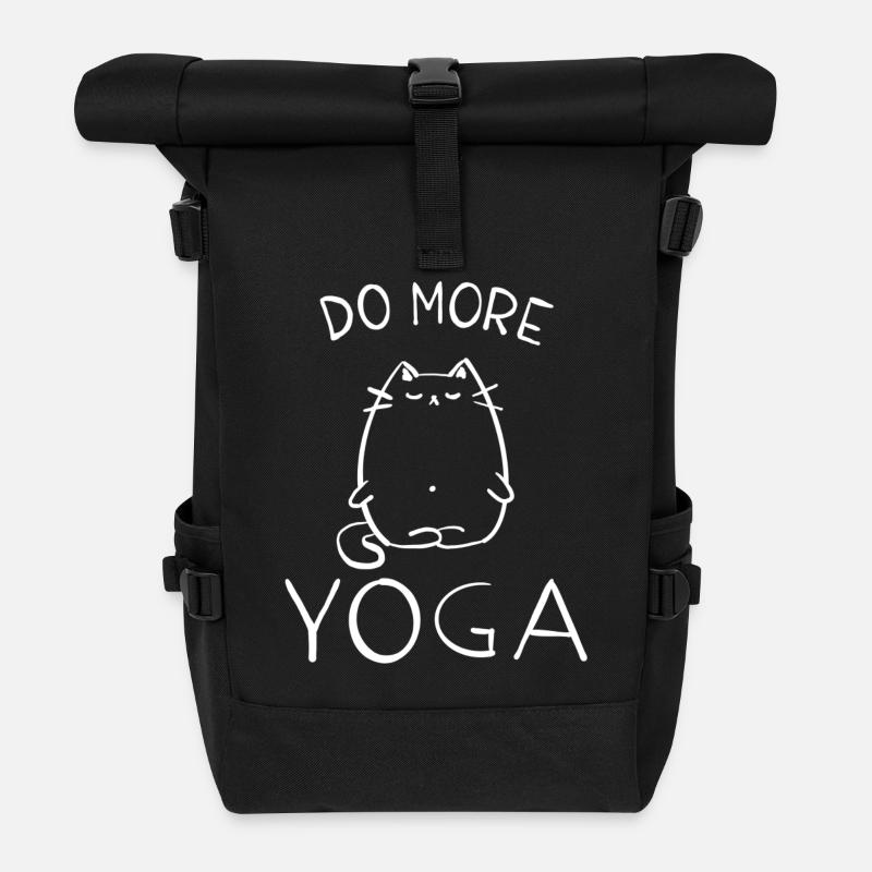 yoga - Sac à dos roll top - noir