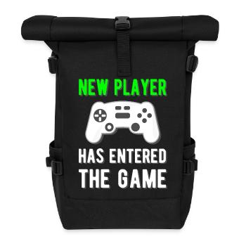 New player has entered the game ! - Sac à dos roll top - noir - Devant