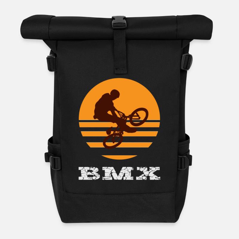 BMX - Rolltop Rucksack - Schwarz
