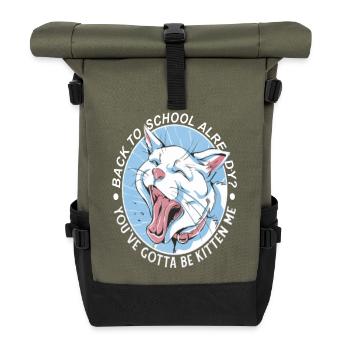 Logo du Cercle de Chiens de l’École - Sac à dos roll top - olive/noir - Devant