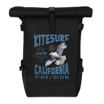 Kitesurfing in California - Roll Top Backpack - black - Front