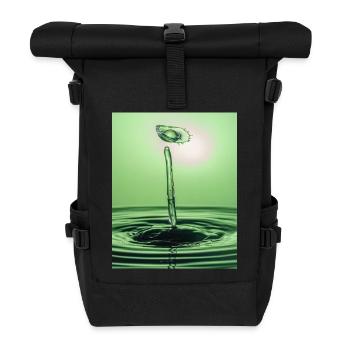 Grüne Flüssigkeit Zusammenfassung - Rolltop Rucksack - Schwarz - Vorne