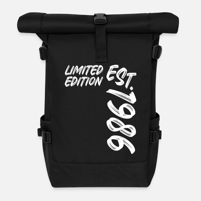Limited Edition Est. 1986 - Rolltop Rucksack - Schwarz