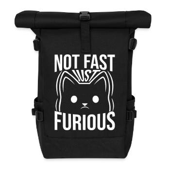 Not Fast Just Furious - Sac à dos roll top - noir - Devant