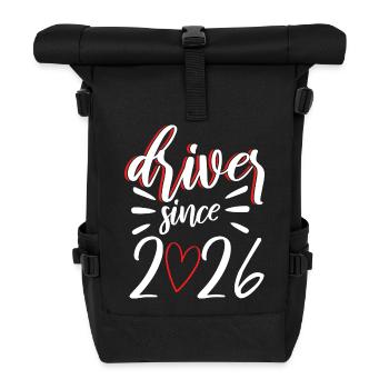 Driving License 2026 Driving Test Driving License Test - Roll Top Backpack - black - Front