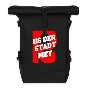 Us of the city met K - Roll Top Backpack - black - Front