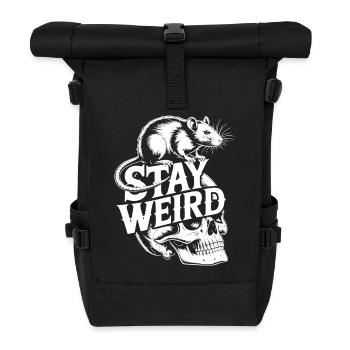 Reste un rat bizarre sur le crâne - Sac à dos roll top - noir - Devant