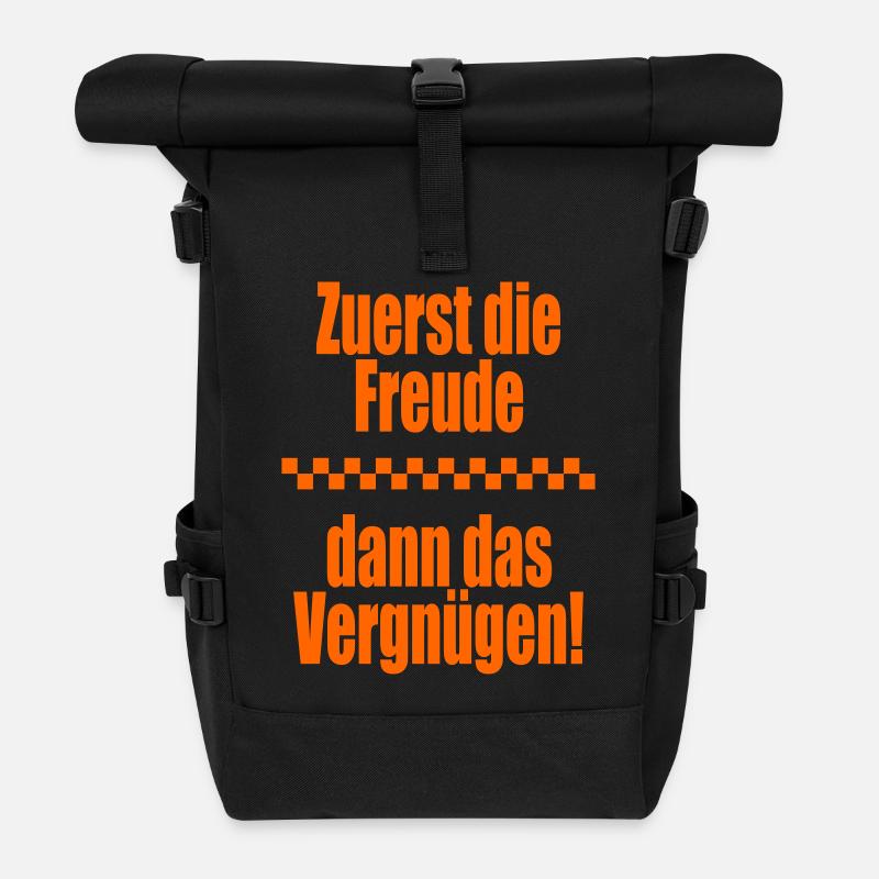 First of all, joy - Roll Top Backpack - black