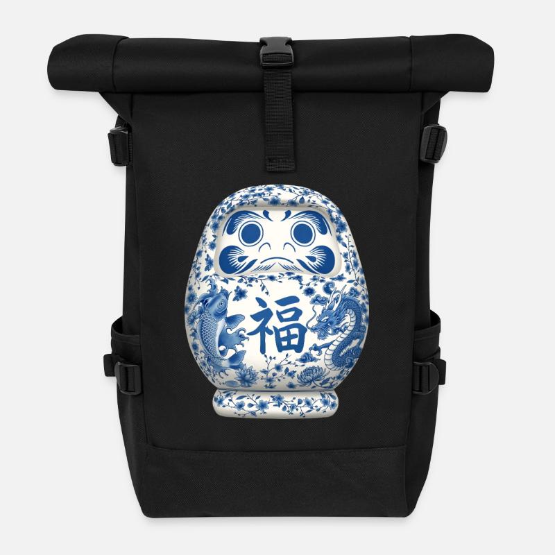 Daruma - Sac à dos roll top - noir