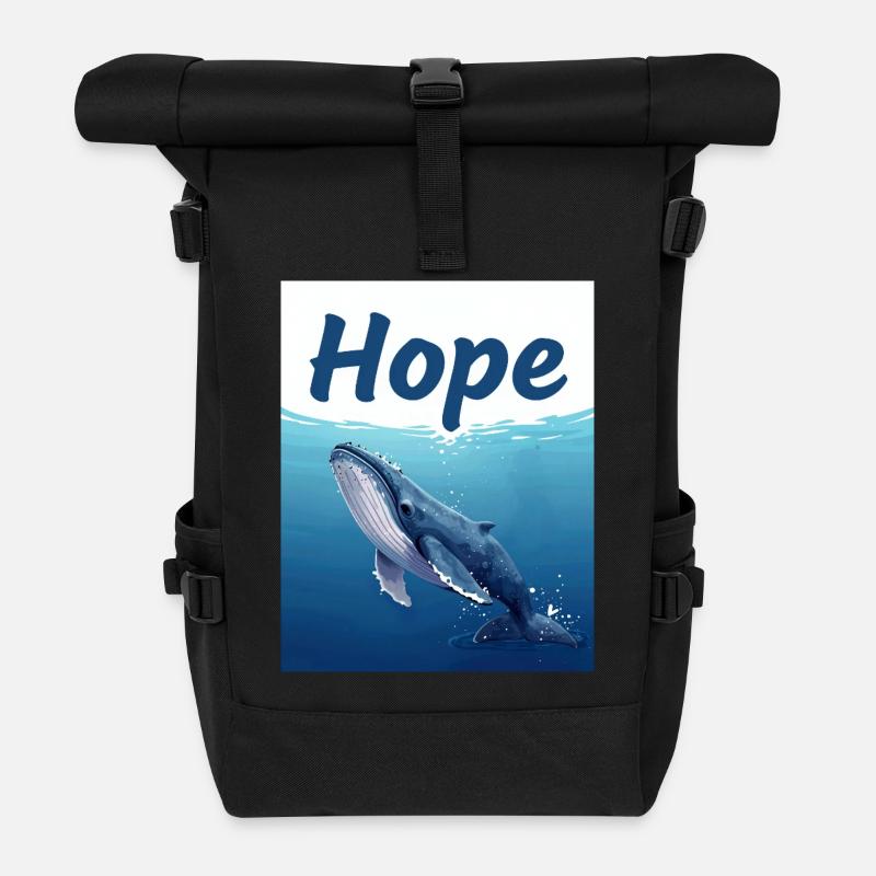 Hope Unterwasserwal - Rolltop Rucksack - Schwarz