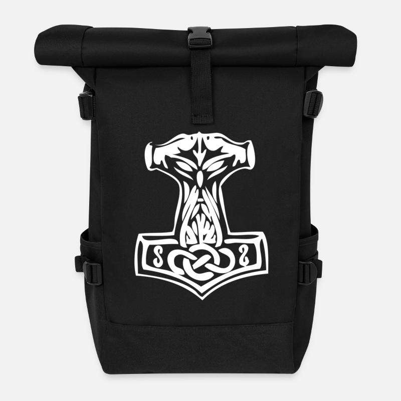 mjoelnir - Rolltop Rucksack - Schwarz