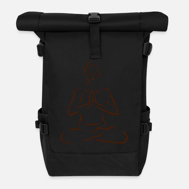 Meditation - Rolltop Rucksack - Schwarz