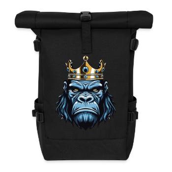 Gorilla Krone - Rolltop Rucksack - Schwarz - Vorne