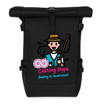 Donner de l’espoir, prendre conscience - Sac à dos roll top - noir - Devant