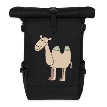 chameau - Sac à dos roll top - noir - Devant