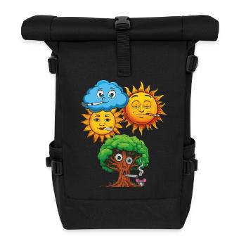 Kiffer Style - Rolltop Rucksack - Schwarz - Vorne