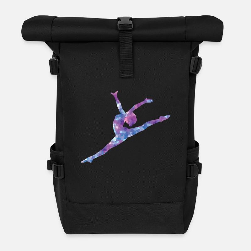 Turnen - Rolltop Rucksack - Schwarz