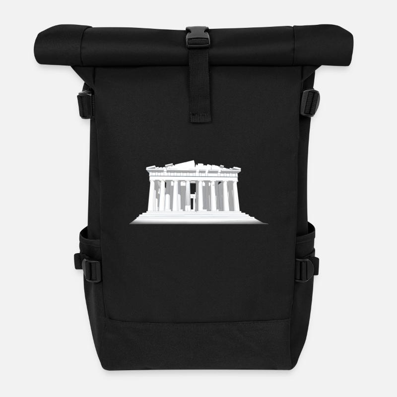 PARTHENON - Rolltop Rucksack - Schwarz