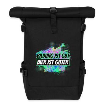 Beer - Roll Top Backpack - black - Front