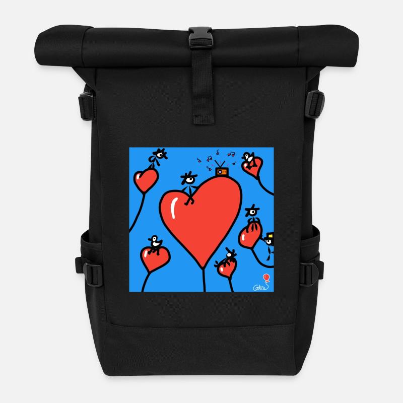 Kuoro Music - Roll Top Backpack - black
