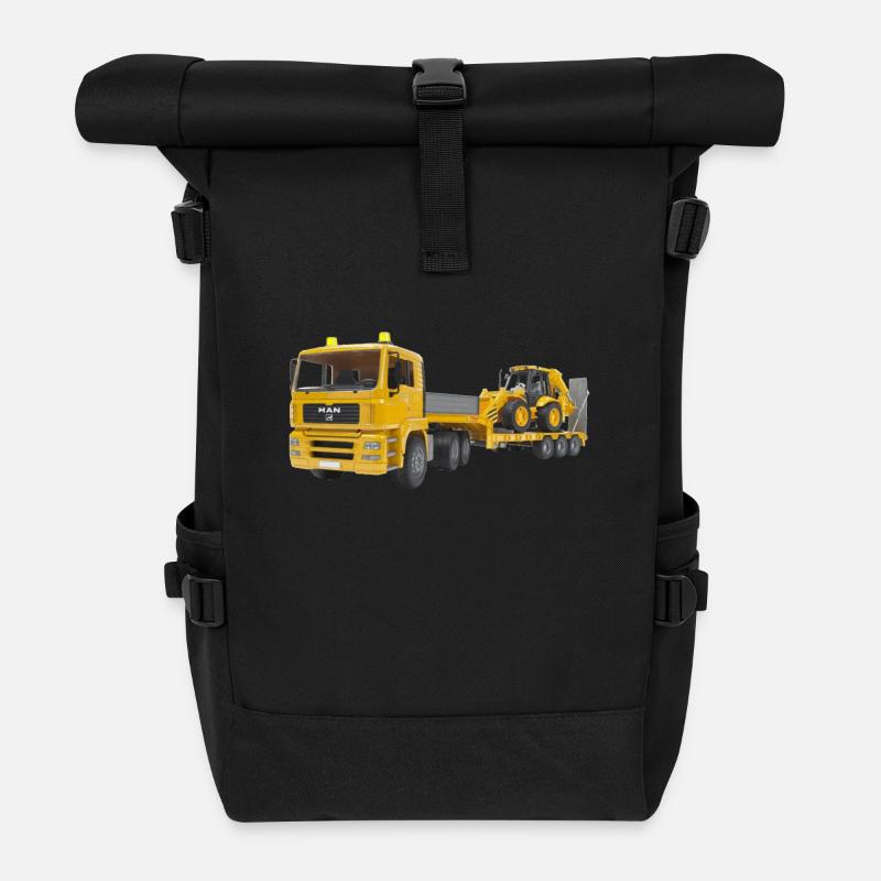 transportation - Roll Top Backpack - black