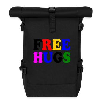 Free hugs - Roll Top Backpack - black - Front