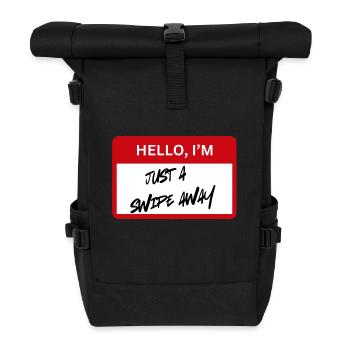 Balayez vers l’extérieur - Sac à dos roll top - noir - Devant