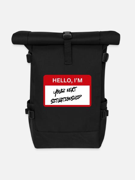 Dating 2024 be like - Rolltop Rucksack - Schwarz