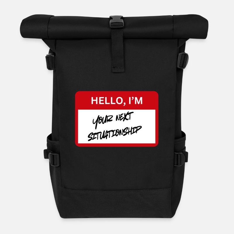 Dating 2024 be like - Rolltop Rucksack - Schwarz