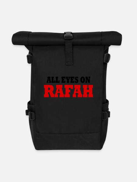all eyes on rafah - Sac à dos roll top - noir
