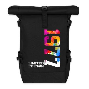 49TH BIRTHDAY LIMITED EDITION 1977 - Roll Top Backpack - black - Front