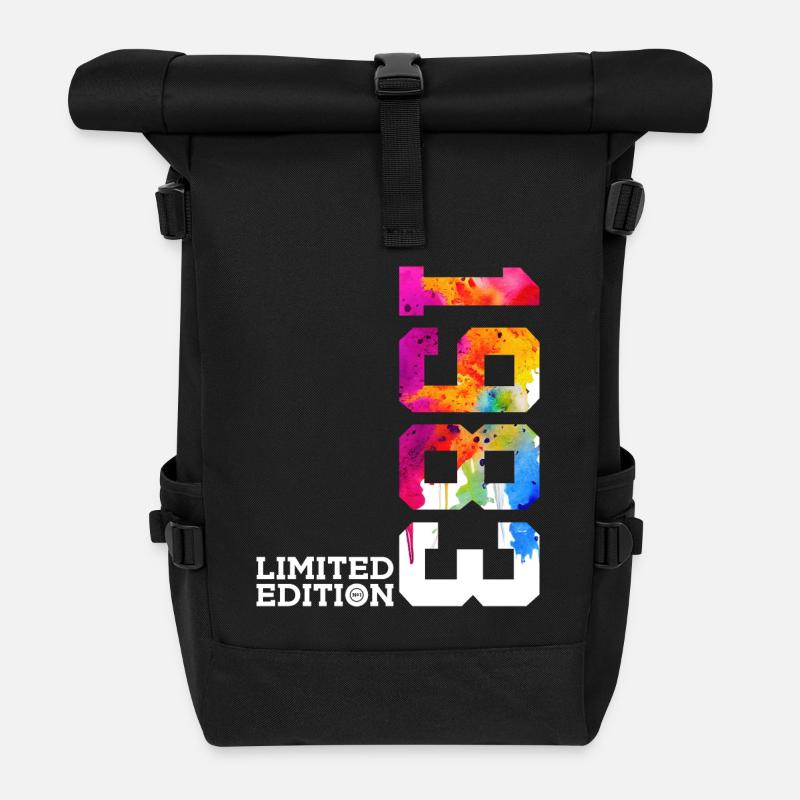 43. GEBURTSTAG LIMITED EDITION 1983 - Rolltop Rucksack - Schwarz