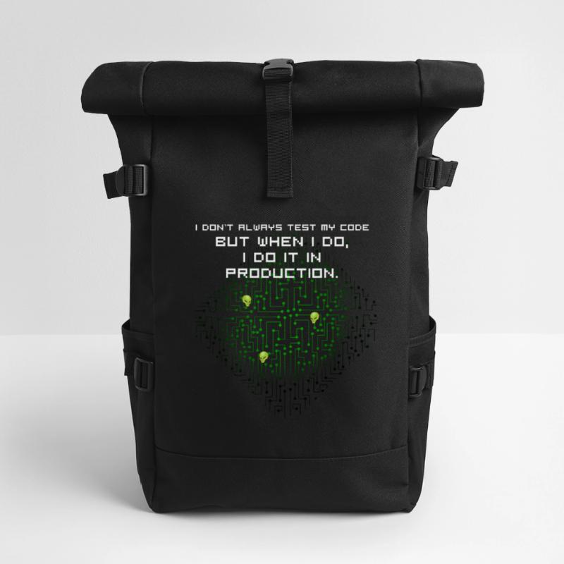 test code nerd joke proverbe pc programmeur geek i Sac à dos roll top