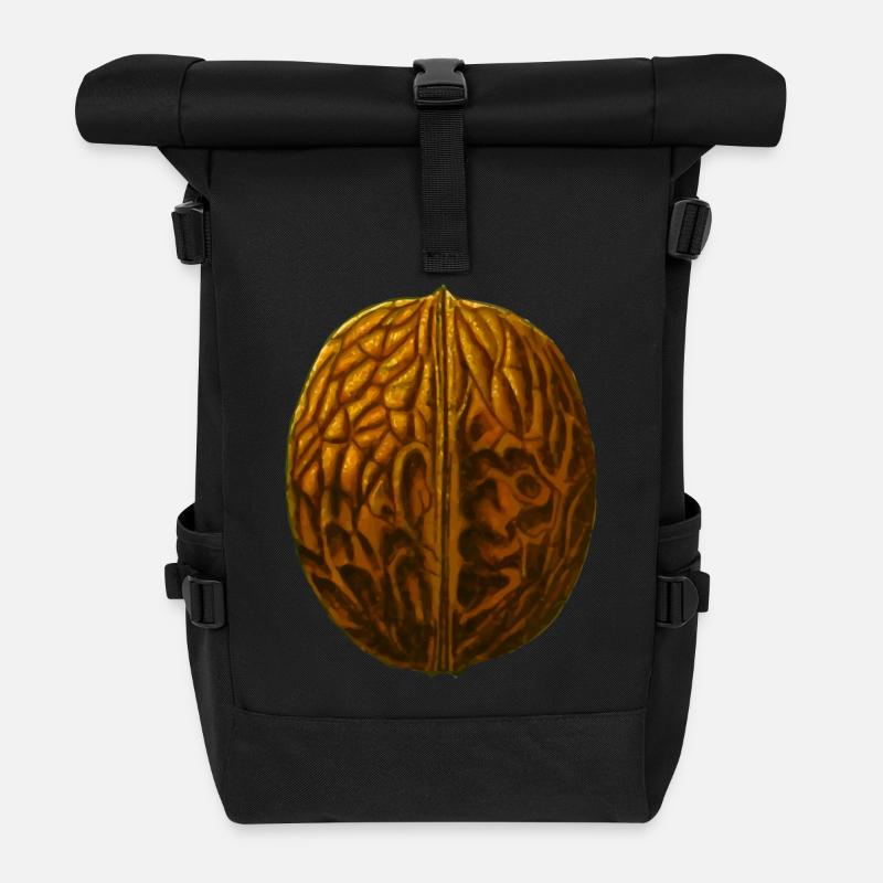 walnuts walnuss veggie gemuese fruits10 - Rolltop Rucksack - Schwarz