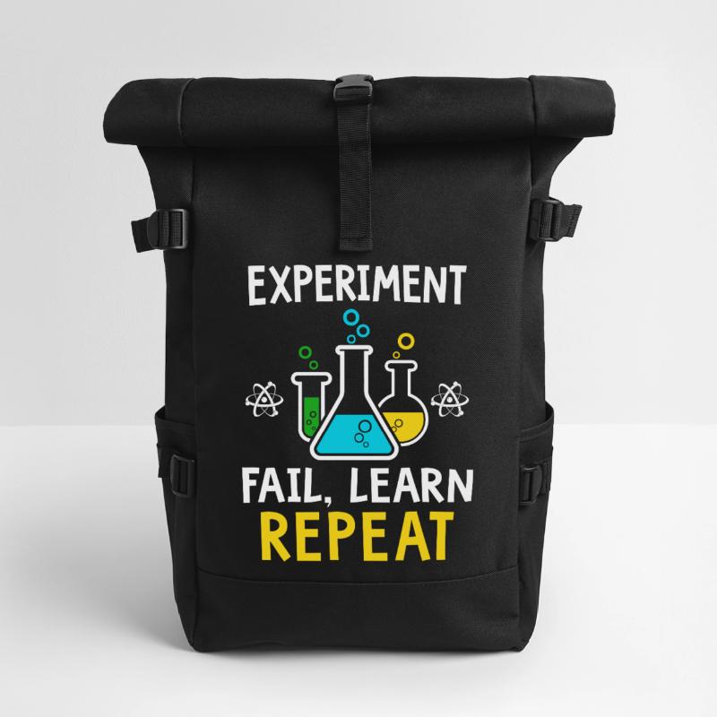 Experiment fail learn repeat Rolltop Rucksack
