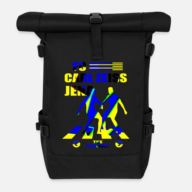 FC Carl Zeiss Jena - Rolltop Rucksack - Schwarz