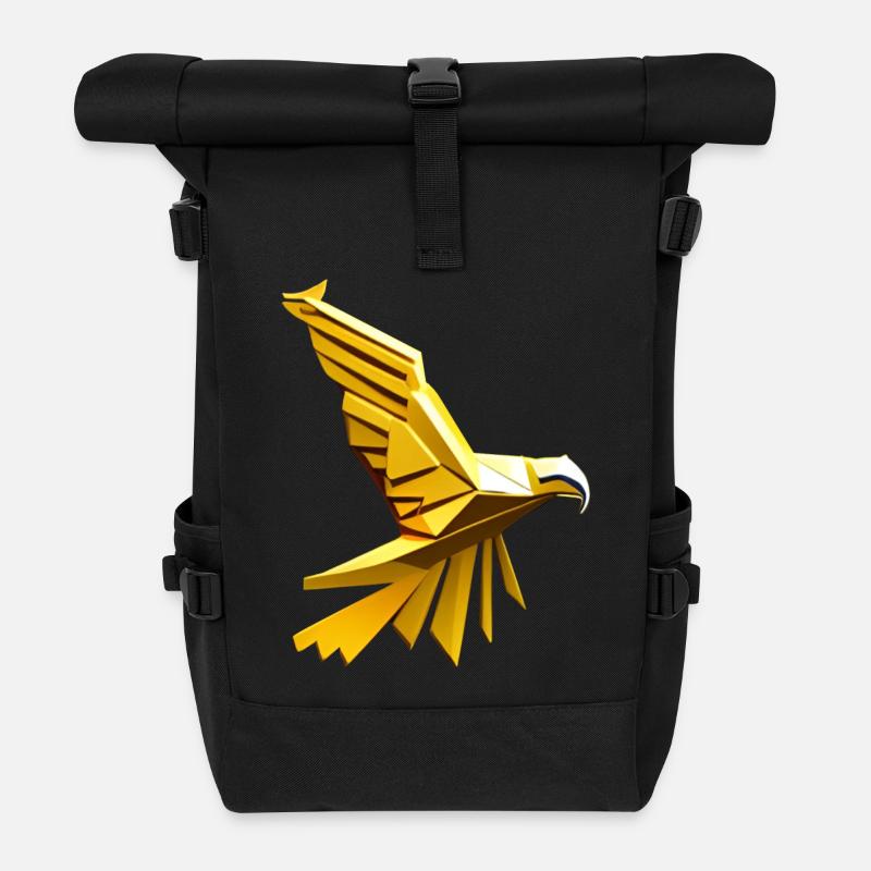 Golden Eagle - Rolltop Rucksack - Schwarz