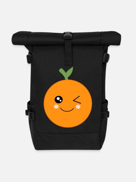 Oranges Fruit Fruits Costume Carnival Carnival - Roll Top Backpack - black