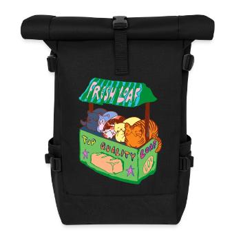 FRESH LOAF - Roll Top Backpack - black - Front