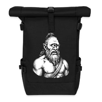 Illustration mythique du guerrier cyclope - Sac à dos roll top - noir - Devant