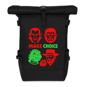 Welches Monster darf es sein? - Rolltop Rucksack - Schwarz - Vorne