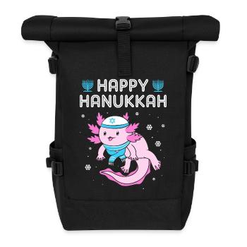 Hanukah Chanukkah Hanukkah - Rolltop Rucksack - Schwarz - Vorne